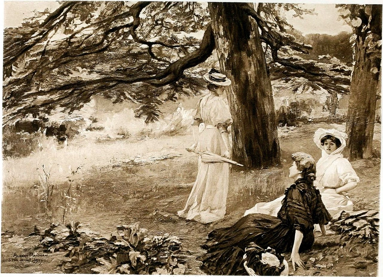 Albert Maignan - Sotto il cedro